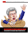 Cartoon: Chuck Daly Coach Zombie (small) by karlwimer tagged denver,nuggets,basketball,nba,detroit,pistons,chuck,daly,isaiah,thomas,zombie