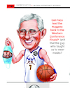 Cartoon: Facu Fauci Nuggets n COVID hero (small) by karlwimer tagged facu,campazzo,denver,nuggets,basketball,nba,anthony,fauci,covid,mask