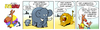 Cartoon: KenGuru LEERreicher Zoobesuch (small) by droigks tagged zoo,tierpark,wissen,unwissen,droigks,känguru,lehrreich,elefant,löwe,frage