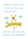 Cartoon: Kummer und Sorgen (small) by droigks tagged berliner,spruch,sorgen,kummer,ängste,angst,droigks,leid,gegenmassnahme,vermeidung,psychologie,depression,antidepressiva