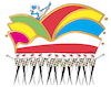 Cartoon: Prunksitzung (small) by droigks tagged karneval,elferrat,revue,droigks,karnevalssitzung,tagung,maskenzug,karnevalszug,narrenstuhl,kappen,narrenkappe,ball,musik,komitee,karnevalsverein