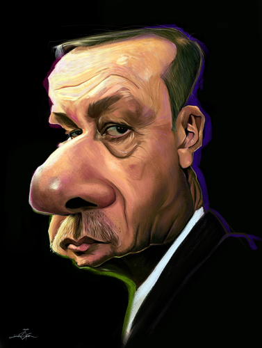 Cartoon: Erdogan (medium) by jabir tagged erdogan,turkey