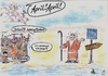 Cartoon: Moses teilt das Rote Meer (small) by Tom13thecat tagged religion,satirisch
