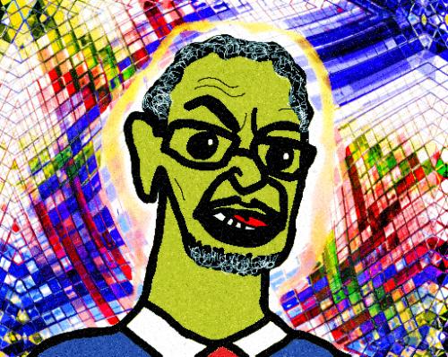 Cartoon: the Prophet Jeremiah (medium) by Tzod Earf tagged caricature,jeremiah,wright