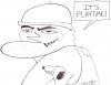 Cartoon: Earf Squiggle5-Play (small) by Tzod Earf tagged mr,squiggle,cartoon