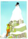 Cartoon: Mountain (small) by Clive Collins tagged mountains,climate