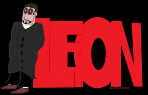 Cartoon: leon der profi (medium) by XombieLarry tagged leon,the,professional