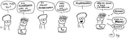 Cartoon: richardgeren (medium) by XombieLarry tagged richard,gere,internet
