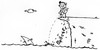 Cartoon: vorletzte geräusche -bröckel- (small) by XombieLarry tagged hai,pissen,bröckel,shark,klippe