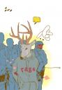 Cartoon: rage (small) by javiflu66 tagged rage,deer,ciervo,policia