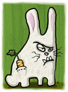 Cartoon: Bad Bunny (small) by birdbee tagged bunny rabbit carrot pocket bad tough
