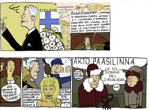 Cartoon: arto paasilinna (medium) by marco petrella tagged writers