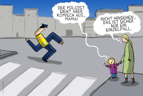 Cartoon: rechtsextremismus bei polizei (medium) by leopold maurer tagged polizei,rechtsextremismus,deutschland,polizei,rechtsextremismus,deutschland