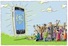 Cartoon: 10 jahre iphone (small) by leopold maurer tagged iphone,apple,zehn,jahre,jubiläum,smartphone,technik,ekstase,religion,veränderung,anbetung,technikverliebtheit,app,gadget