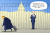 Cartoon: Amtseinführung Joe Biden (small) by leopold maurer tagged usa,wahl,präsident,kapitol,umzäunung,amtseinführung,trump