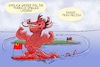 Cartoon: China und Taiwan (small) by leopold maurer tagged chinas,raketen,treffen,meer,vor,taiwan
