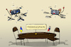 Cartoon: Friedensgespräche (small) by leopold maurer tagged istanbul,russland,ukraine,drohnen,krieg,frieden,gespräche,verhandlungen,waffenruhe,leopold,maurer,cartoon,karikatur
