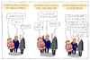 Cartoon: sondierungsphasen (small) by leopold maurer tagged sondierungen,koalition,regierung,deutschland,csu,spd,cdu,merkel,seehofer,schulz
