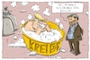 Cartoon: trumps kreidebad (small) by leopold maurer tagged trump,usa,präsident,bannon,rede,kongress,kreide,fressen