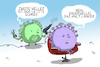Cartoon: zweite welle (small) by leopold maurer tagged corona,covid,virus,zweite,welle,pandemie