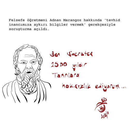 Cartoon: Socrates (medium) by Mineds tagged socrates