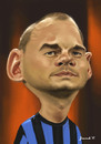 Cartoon: Wesley Sneijder (small) by Jiwenk tagged wesley,sneijder