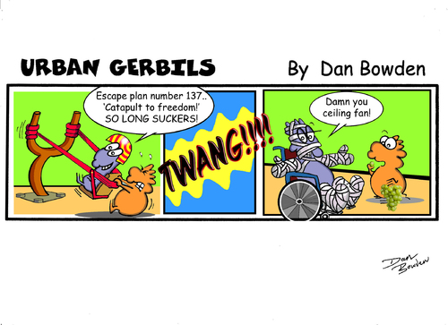 Cartoon: Urban Gerbils (medium) by Danno tagged newspaper,published,urban,gerbils,funny,humor,cartoon,strip,comic
