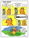 Cartoon: Urban gerbils.Flies! (small) by Danno tagged comic,strip,cartoon,humor,traditional,mixed,media
