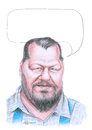 Cartoon: Günter Ludolf (small) by Stefan Kahlhammer tagged guenter,ludolf,pokerface,ludolfs,kahlhammer,karikatur,flankale,flankalan,caricature