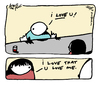 Cartoon: i love u (small) by ericHews tagged love,reciprocate