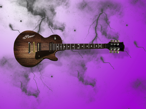 Cartoon: gitar (medium) by puneet jaidka tagged gitar,digital,painting