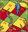 Cartoon: The Ageing Game (small) by Ellis Nadler tagged snakes,ladders,board,game,numbers,age,52