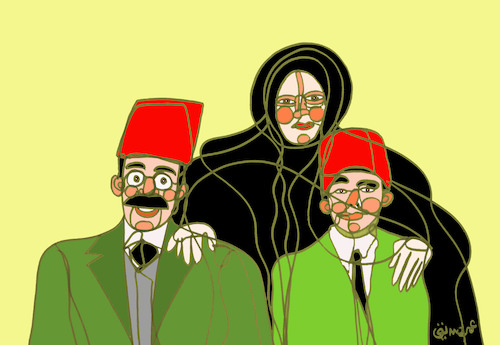 Cartoon: family (medium) by omar seddek mostafa tagged family