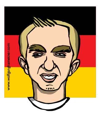 Cartoon: philipp lahm (medium) by wolfi tagged lahm,deutschland,fussball,wm,karikatur,spieler