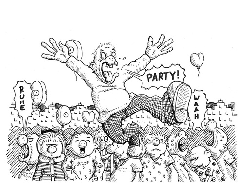 Cartoon: Kindertag (medium) by cosmo9 tagged kindertag,party