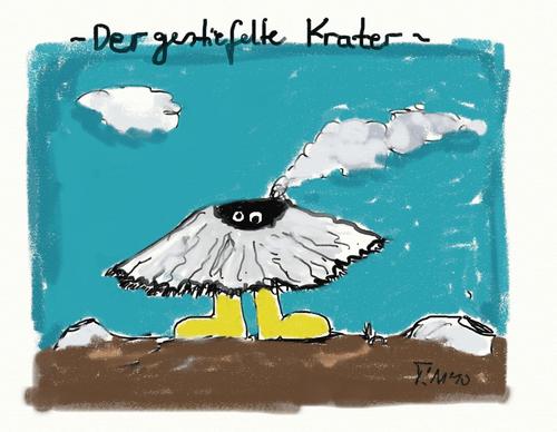 Cartoon: Der gestiefelte Krater (medium) by timfuzius tagged stiefel,gestiefelt,krater,kater,märchen