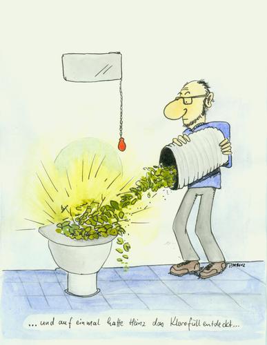 Cartoon: Klorofüll (medium) by timfuzius tagged eimer,blätter,chlorophyll,toilette,wc,klo