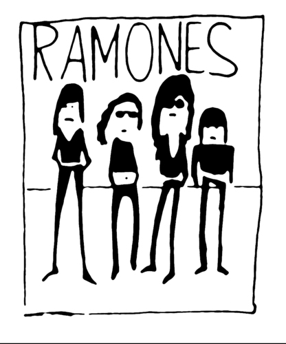 Cartoon: Ramones (medium) by timfuzius tagged rock,punk,ramones