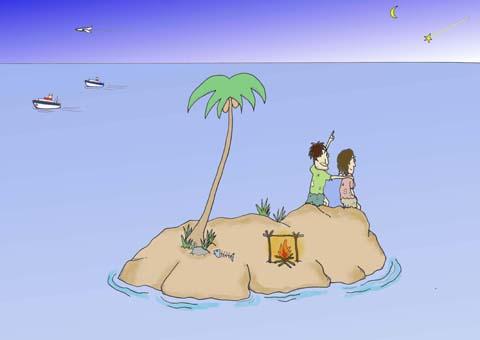 Cartoon: no title (medium) by joruju piroshiki tagged island