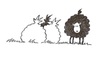 Cartoon: Baa Baa Black Sheep (small) by Kerina Strevens tagged sheep,wool,humour,fun