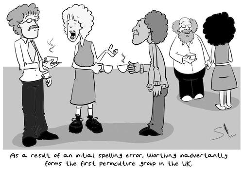 Cartoon: Permaculture  vs Perm Culture (medium) by Spen tagged perm,permaculture,curly