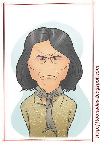 Cartoon: Geronimo (medium) by Freelah tagged apache,geronimo