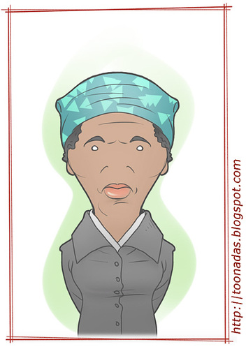 Cartoon: Harriet Tubman (medium) by Freelah tagged harriet,tubman,slavery,abolitionism