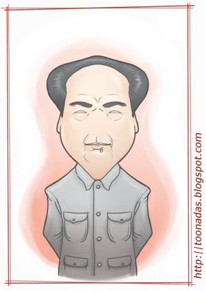 Cartoon: Mao TseTung (medium) by Freelah tagged mao,tse,tung