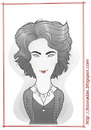 Cartoon: Elizabeth Taylor as Martha (small) by Freelah tagged elizabeth taylor