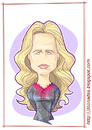 Cartoon: Liv Ullmann (small) by Freelah tagged liv ullmann norwegian actress persona cries and whispers the serpents egg ingmar bergman