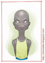 Cartoon: Robert Kipkoech Cheruiyot (small) by Freelah tagged robert,kipkoech,cheruiyot,kenyan,marathon