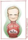 Cartoon: Rubens Barrichello (small) by Freelah tagged rubens,barrichello,formula