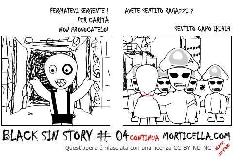 Cartoon: Black Sin Story 4 (medium) by morticella tagged bss,morticella,striscie,anime,vignette,fumette,manga