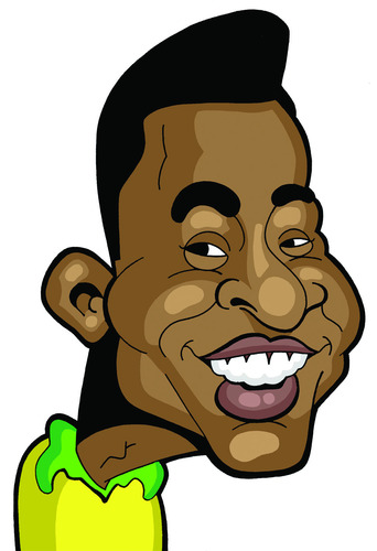 Cartoon: Pele (medium) by Ca11an tagged pele,caricature,world,cup,legends